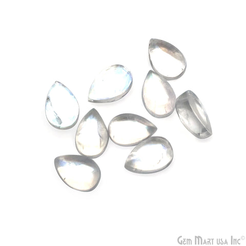 Rainbow Moonstone Pears Gemstone, 4x6mm, 10pc, 100% Natural Faceted Loose Gems, Wholesale Gemstones