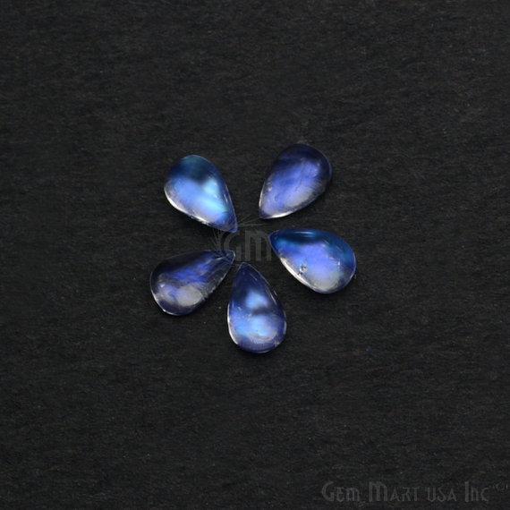 Rainbow Moonstone Pears Cabochon,...