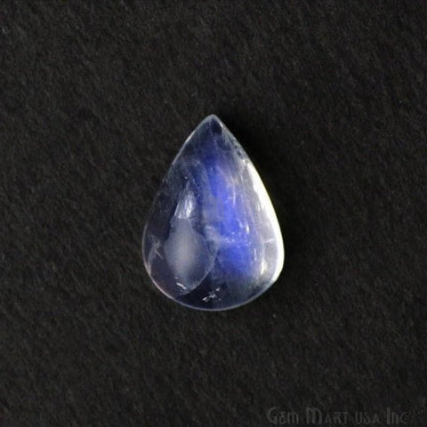 Rainbow Moonstone Blue Flash Cabochon 13x18mm Pears June Birthstone Loose gemstones - GemMartUSA