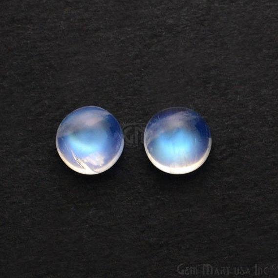 Rainbow Moonstone Round Cabochon,...