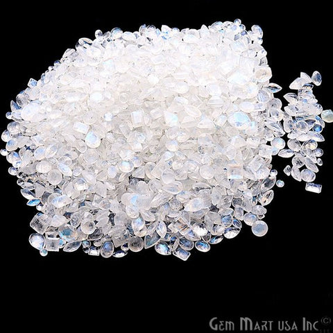 5 Carat Rainbow Moonstone Gemstone, June Birthstone, Mix Gemstones, Loose gemstones - GemMartUSA