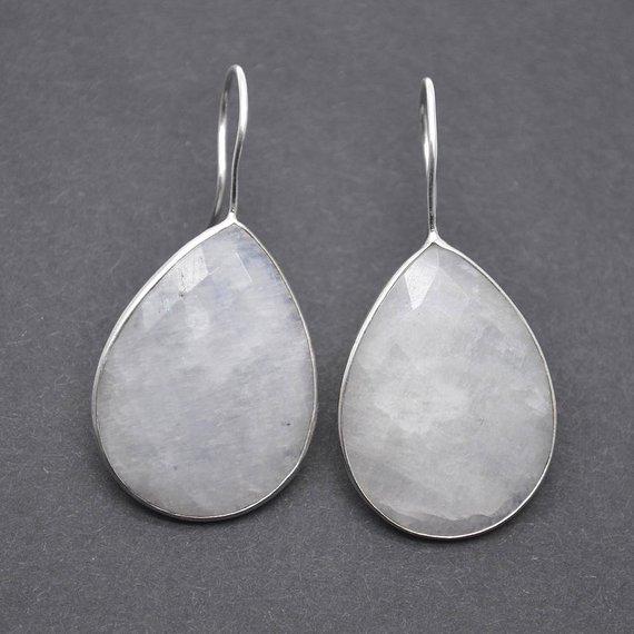 Rainbow Moonstone Silver Plated...