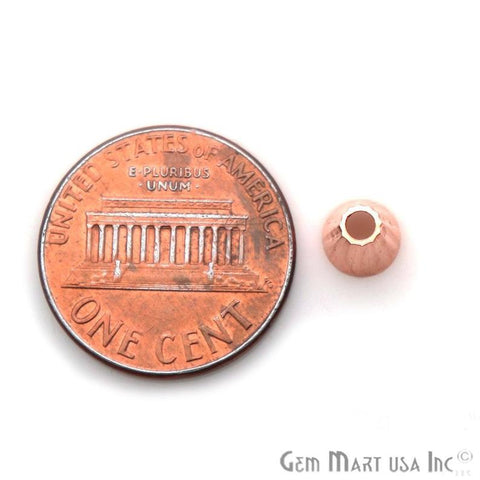 5pc Lot Rose Gold Plated Cone Acrylic Cap Findings Tassel Caps - GemMartUSA