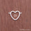 Heart Shape Finding Jewelry Charm (Pick Your Plating) - GemMartUSA