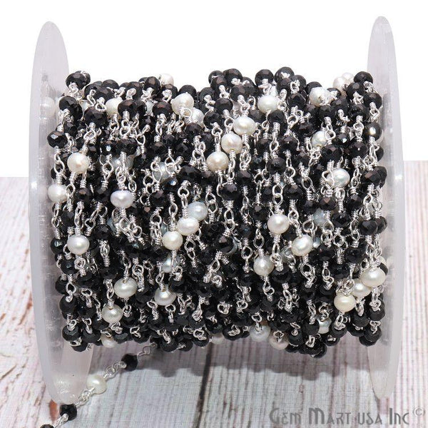 Black Spinel With Pearl...