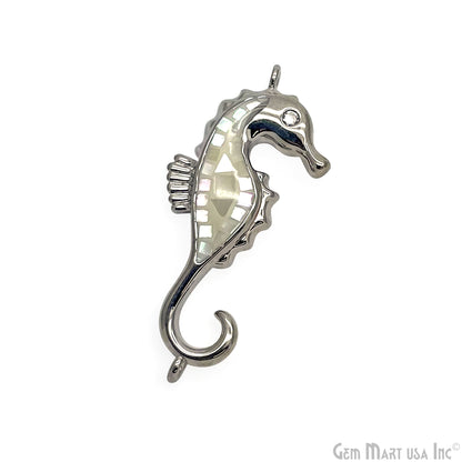 Sea Horse Charm Pendant 26x12mm Double Bail Fish Charm