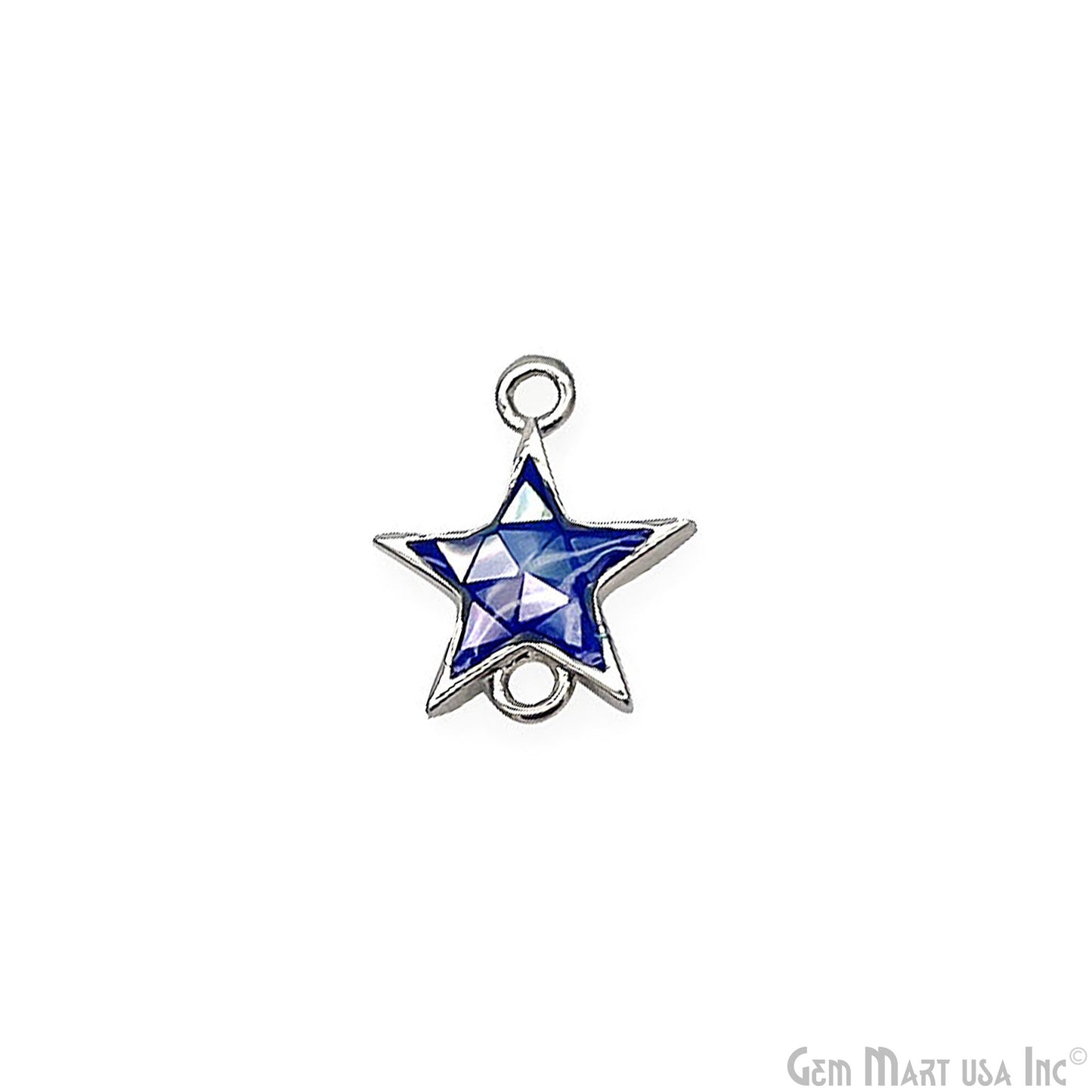 Shell Star Shape 12x11mm Double Bail Connector Charm