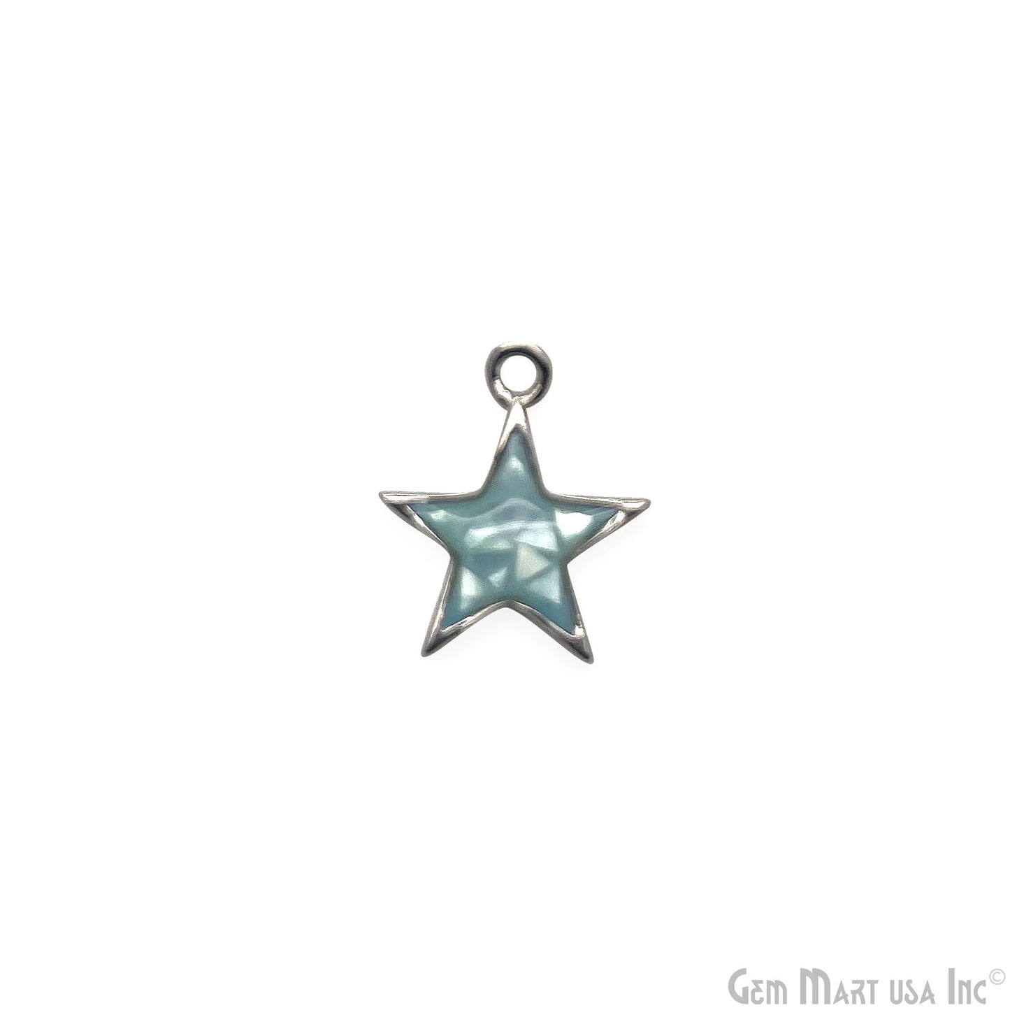 Shell Star Shape 12mm Single Bail Connector Charm