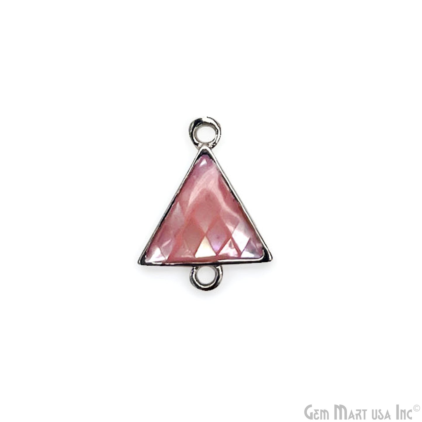 Shell Triangle Shape 15x11mm Double Bail Connector