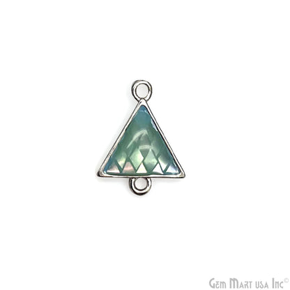 Shell Triangle Shape 15x11mm Double Bail Connector