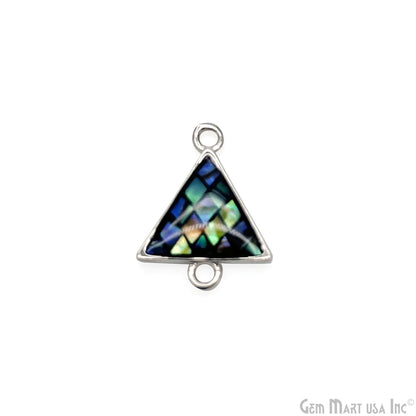 Shell Triangle Shape 15x11mm Double Bail Connector