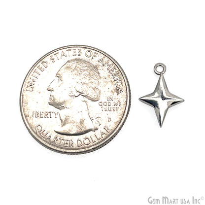 Star shape Charm Shell 14x10mm Single Bail Connector