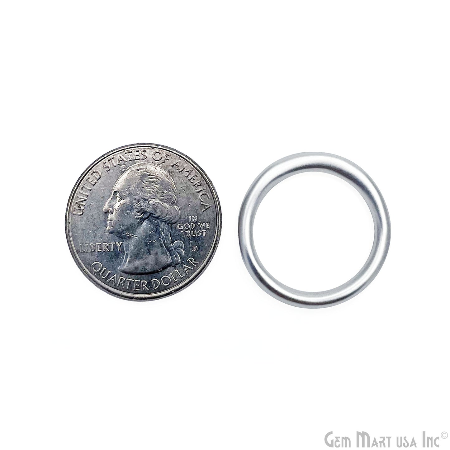 Silver Jump Ring, 24mm Closed Ring, Circle Pendant, Circle Connector, Ring Connectors