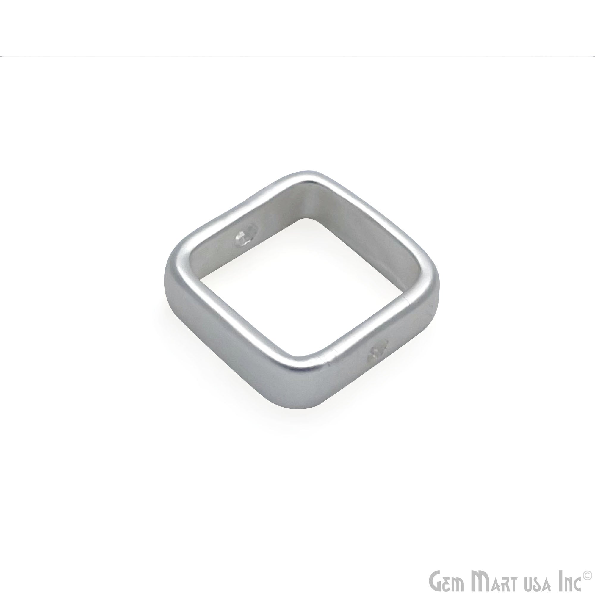 Square Frame Charms, Connector Charms, Closed Ring, Square Pendant, Square Connector, Ring Connectors