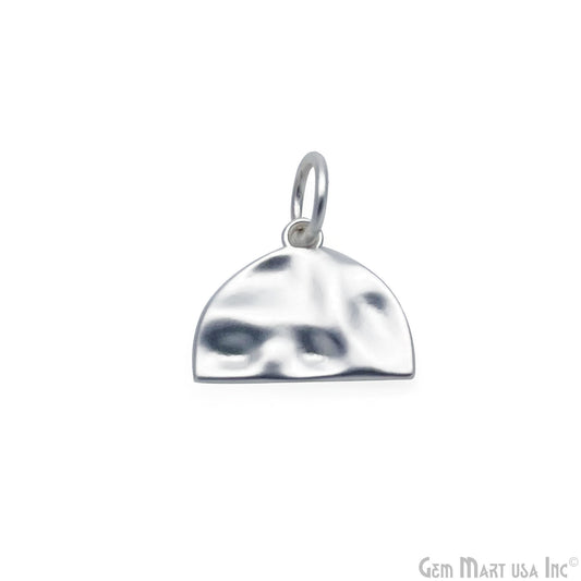 Silver Half Circle Blanks half moon crescent blank connector