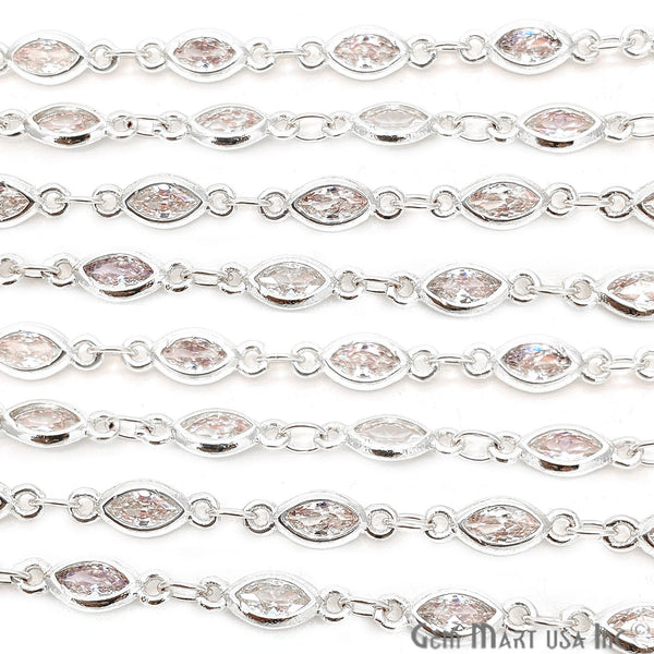 White Zircon Marquise Shape...