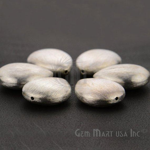 1 Piece Of 26x20mm Pears Shape Silver Plated Large Spacer Beads for Earrings, Necklace & Jewelry Making (SPPS-18018) - GemMartUSA