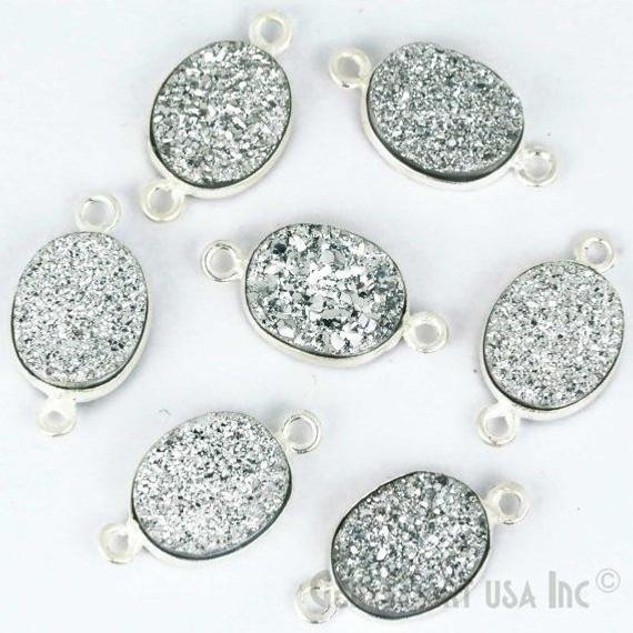 druzy connector beads, druzy connector