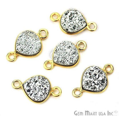 druzy connector beads, druzy connector