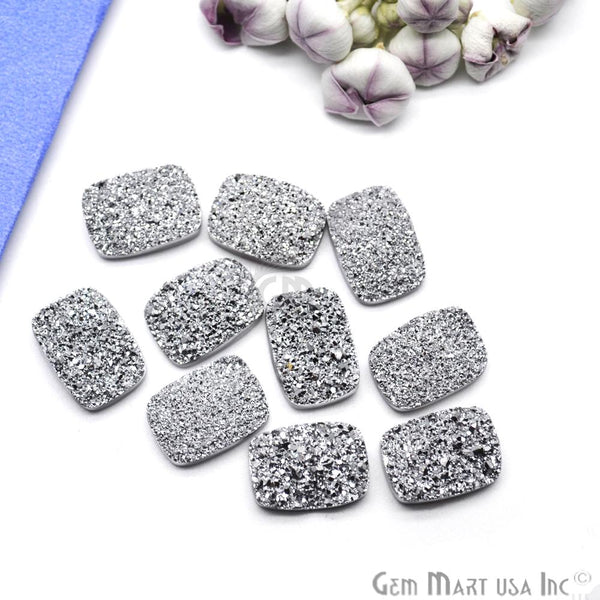 Plain Druzy 18x13mm Octagon...