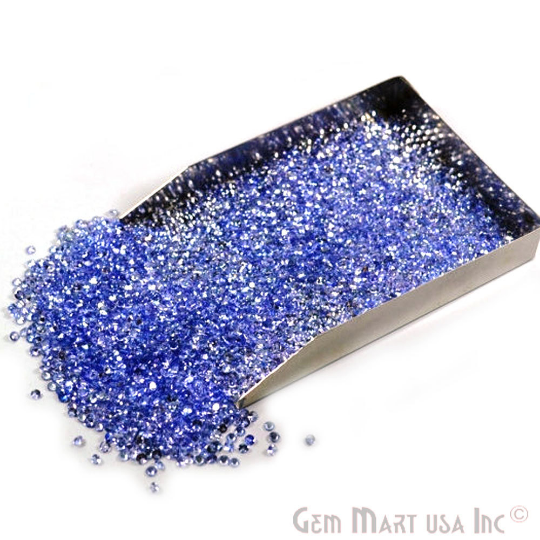 Tanzanite Round Gemstone, 2.5-3mm,...
