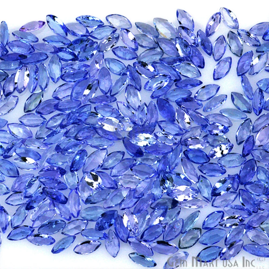 Tanzanite Marquise Gemstone, 3x6mm, 1+ Carats, 100% Natural Faceted Loose Gems, December Birthstone