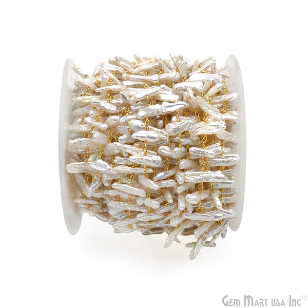 White Pearl Viva, 14x4mm...