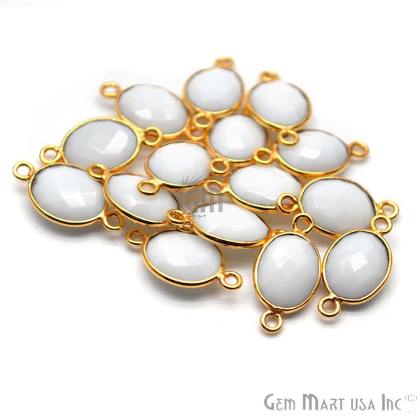 White Agate 8x10mm Oval...