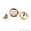 Oval Shape 8x10mm Gold Plated Cubic Zircon Gemtsone Stud Earrings (Pick your Gemstone) (90033-2) - GemMartUSA