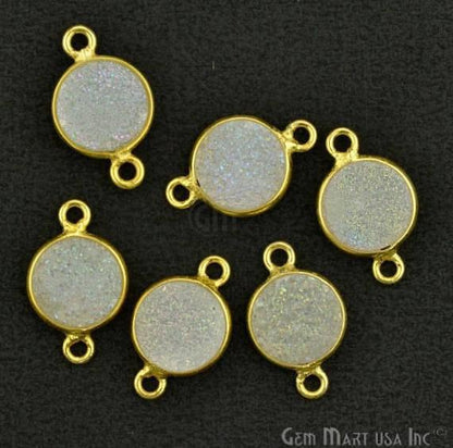 druzy connector beads, druzy connector