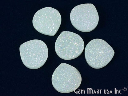 Plain Druzy 16mm Heart Shape Loose Cabochon (Pick Your Color) - GemMartUSA