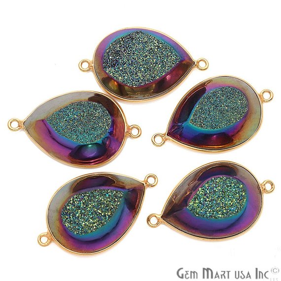 Window Druzy 16x22mm Pear...