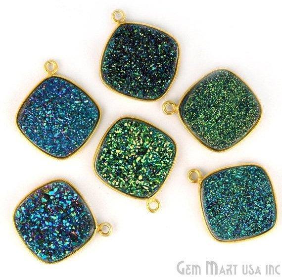druzy connector beads, druzy connector
