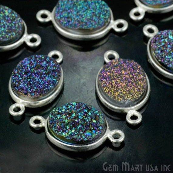 druzy connector beads, druzy connector