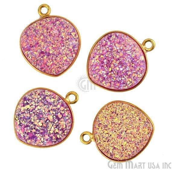 druzy connector beads, druzy connector