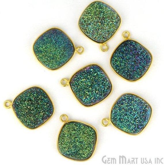 druzy connector beads, druzy connector