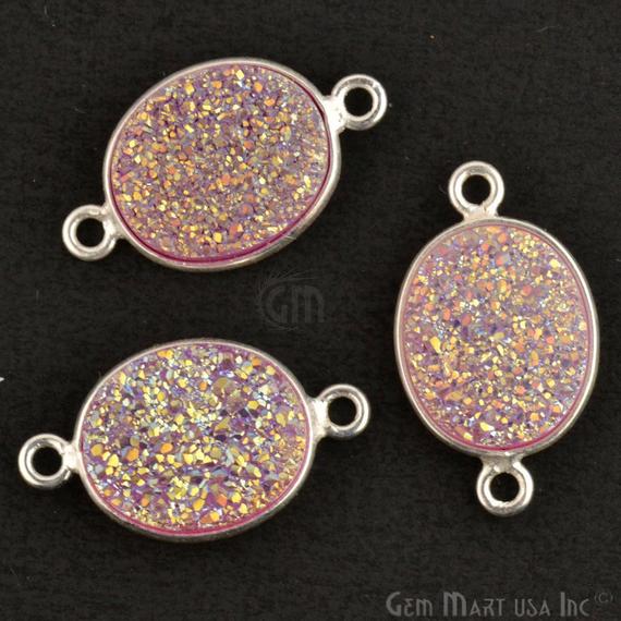 druzy connector beads, druzy connector