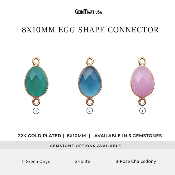 Gemstone Egg Shape 8x10mm...