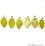 Lemon Druzy Arrow Heads Pendant, 29x15mm Electroplated Gold Edged Arrow Heads Pendant (AHDZ-50023) - GemMartUSA (764088156207)