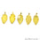Light Lemon Druzy Arrow Heads Pendant, 29x15mm Electroplated Gold Edged Arrow Heads Pendant (AHDZ-50024) - GemMartUSA (764089335855)