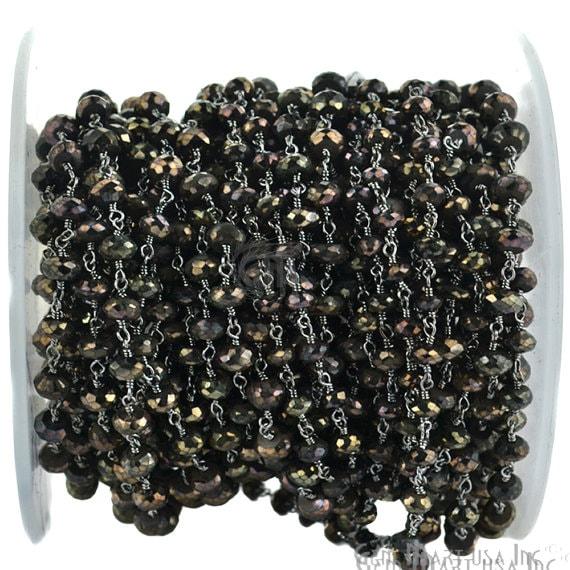 Mystique Pyrite 5-6mm Beads Chain