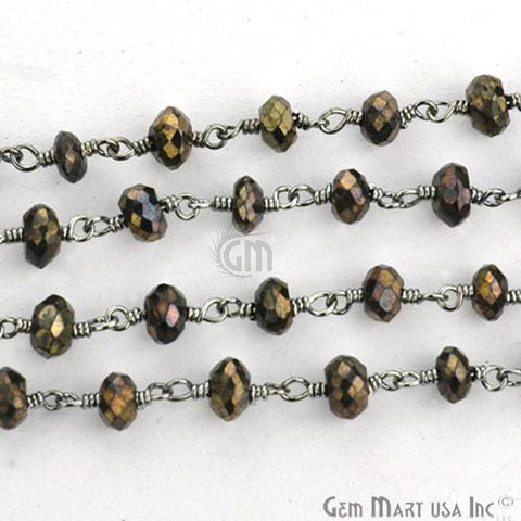 Mystique Pyrite 5-6mm Beads Chain