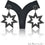 Black Plated Studded With Micro Pave Black Spinel 58x34mm Dangle Earring - GemMartUSA