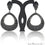 Black Plated Studded With Micro Pave Black Spinel 51x34mm Dangle Earring - GemMartUSA