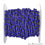 Dark Blue Chalcedony 3-3.5mm Oxidized Wire Wrapped Beads Rosary Chain - GemMartUSA (762841169967)