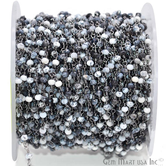 Dendrite Opal Oxidized Wire...