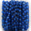 Sky Blue Jade 6mm Beads Oxidized Wire Wrapped Rosary Chain - GemMartUSA (762875248687)