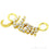 Letter Charms Diamond CZ Pave Gold Plated Charm for Bracelet & Pendants (CHCZ-40140) - GemMartUSA (754681806895)