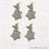 Shooting Star Charms Diamond CZ Pave Gold Plated Charm for Bracelet Pendants & Necklace (CHCZ-40212) - GemMartUSA (754692325423)