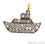 Ship Charms Diamond CZ Pave Gold Plated Charm for Bracelet Pendants & Necklace (CHWS-40071) - GemMartUSA (755017941039)